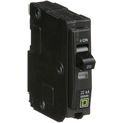 Square D QO120VH Circuit Breaker | 120/240V 20A 1P 22kA@240V Plug-In QO Series