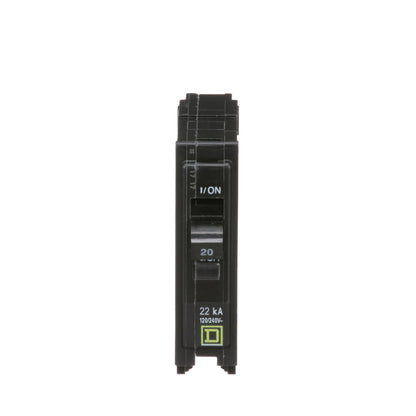 Square D QO120VH Circuit Breaker | 120/240V 20A 1P 22kA@240V Plug-In QO Series