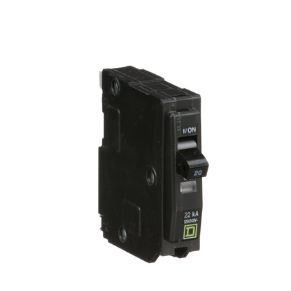 Square D QO120VH Circuit Breaker | 120/240V 20A 1P 22kA@240V Plug-In QO Series