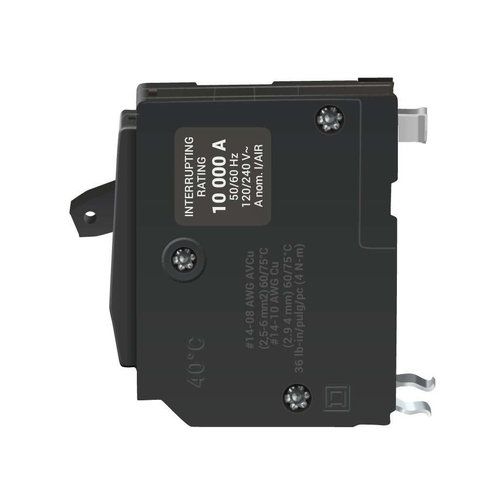 Square D QO120 Circuit Breaker | 120/240VAC 20A 1P 10kA@240V Plug-In QO Series