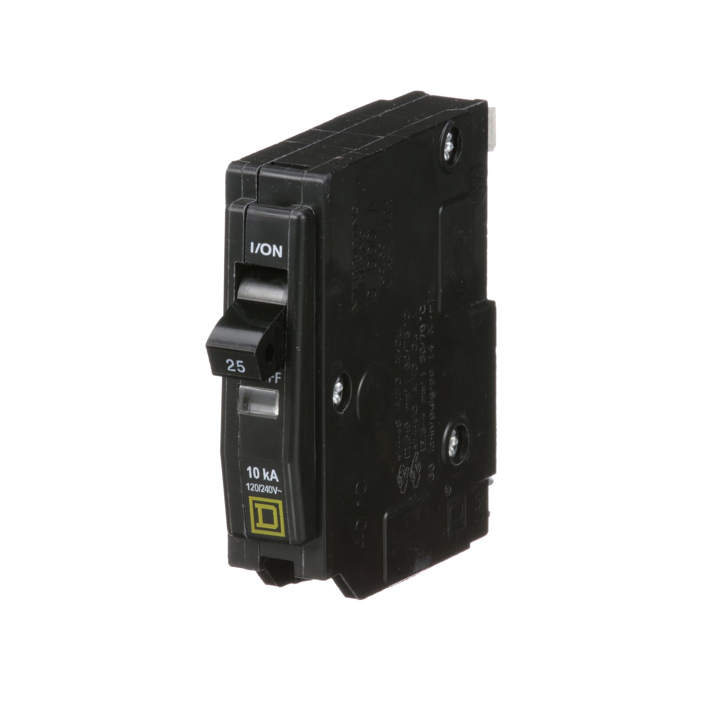 Square D QO125 Circuit Breaker | 120/240V 25A 1P 10kA@240V Plug-In QO Series