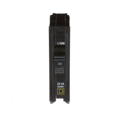 Square D QO130VH Circuit Breaker 120/240V 30A 1P 10kA@240V Plug-In QO Series