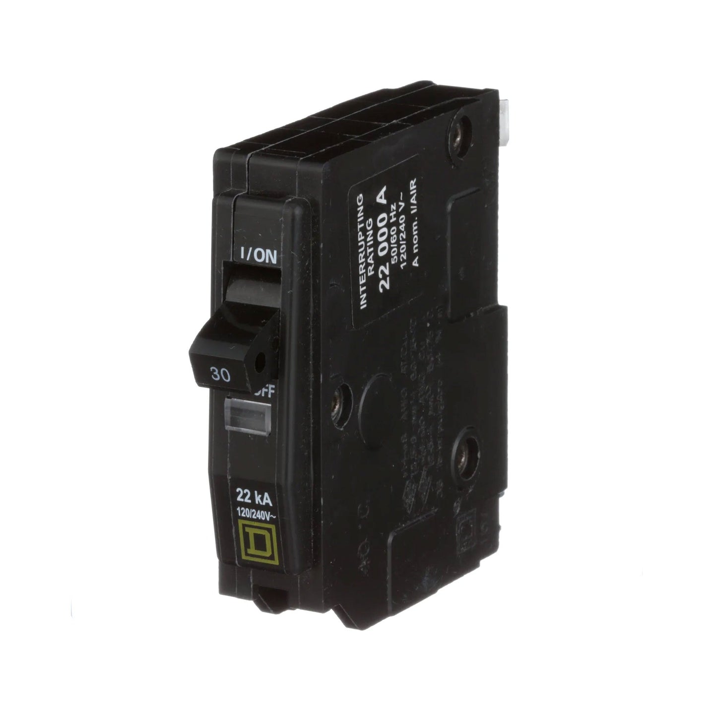 Square D QO130VH Circuit Breaker 120/240V 30A 1P 10kA@240V Plug-In QO Series