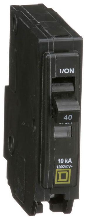 Square D QO140 Circuit Breaker | 120/240V 40A 1P 10kA@240V Plug-In QO Series