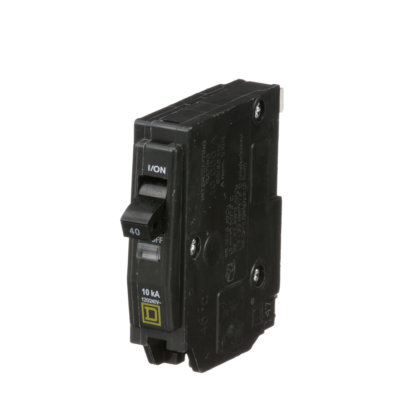 Square D QO140 Circuit Breaker | 120/240V 40A 1P 10kA@240V Plug-In QO Series
