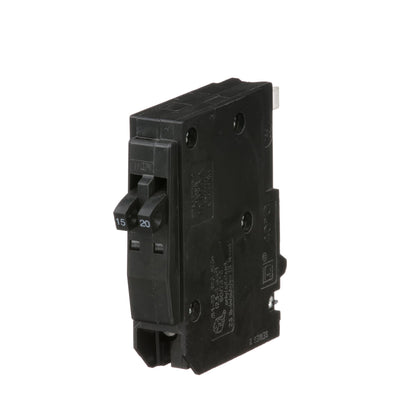 Square D QO1520 Circuit Breaker | 120/240V 20A 2P 10kA@120V Plug-In QO Series