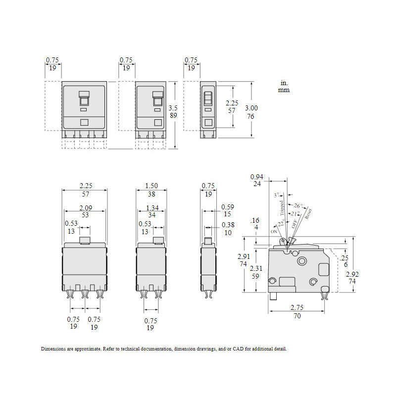 Square D QO210 Circuit Breaker | 120/240V 10A 2P 10kA@240V Plug-In QO Series