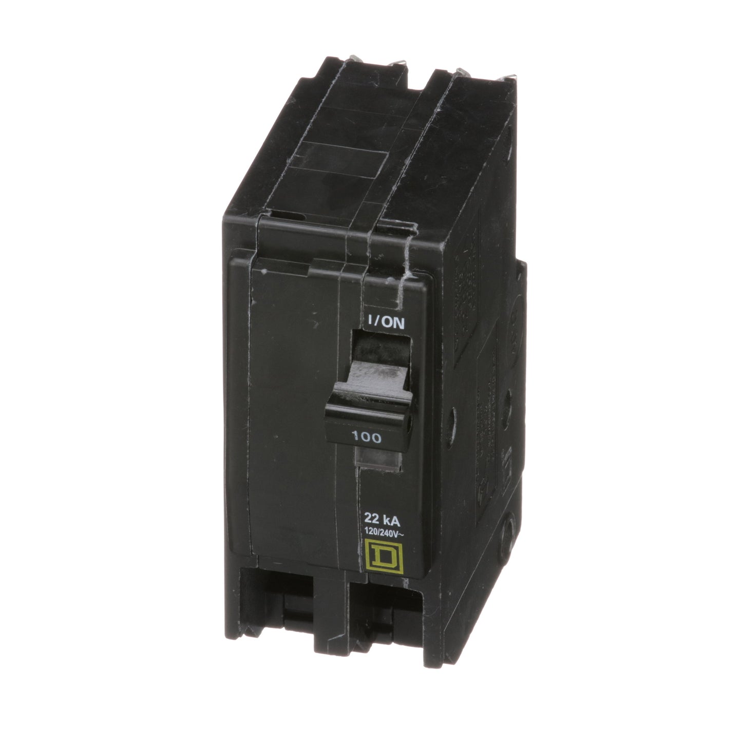 Square D QO2100VH Circuit Breaker 120/240V 100A 2P 22kA@120V Plug-In QO Series
