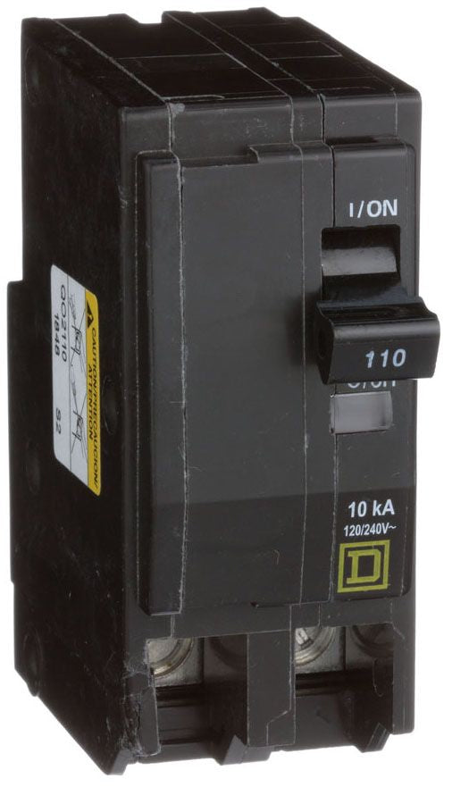 Square D QO2110 Circuit Breaker | 120/240V 110A 2P 10kA@240V Plug-In QO Series