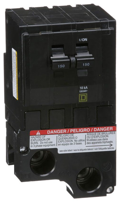 QO2150 - Square D Plug-In 150 Amp 2 Pole Circuit Breaker - Essential Electric Supply
