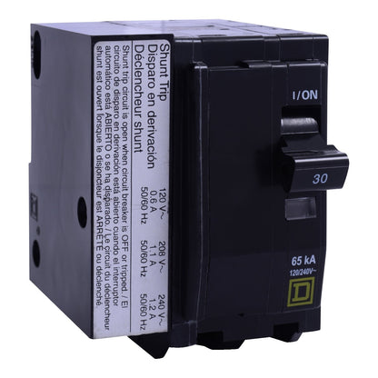 Square D QO2151021 Circuit Breaker 120/240V 15A 2P 10kA@240V Plug-In QO Series