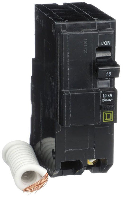 QO215EPD - Square D Plug-In 15 Amp 2 Pole Circuit Breaker - Essential Electric Supply