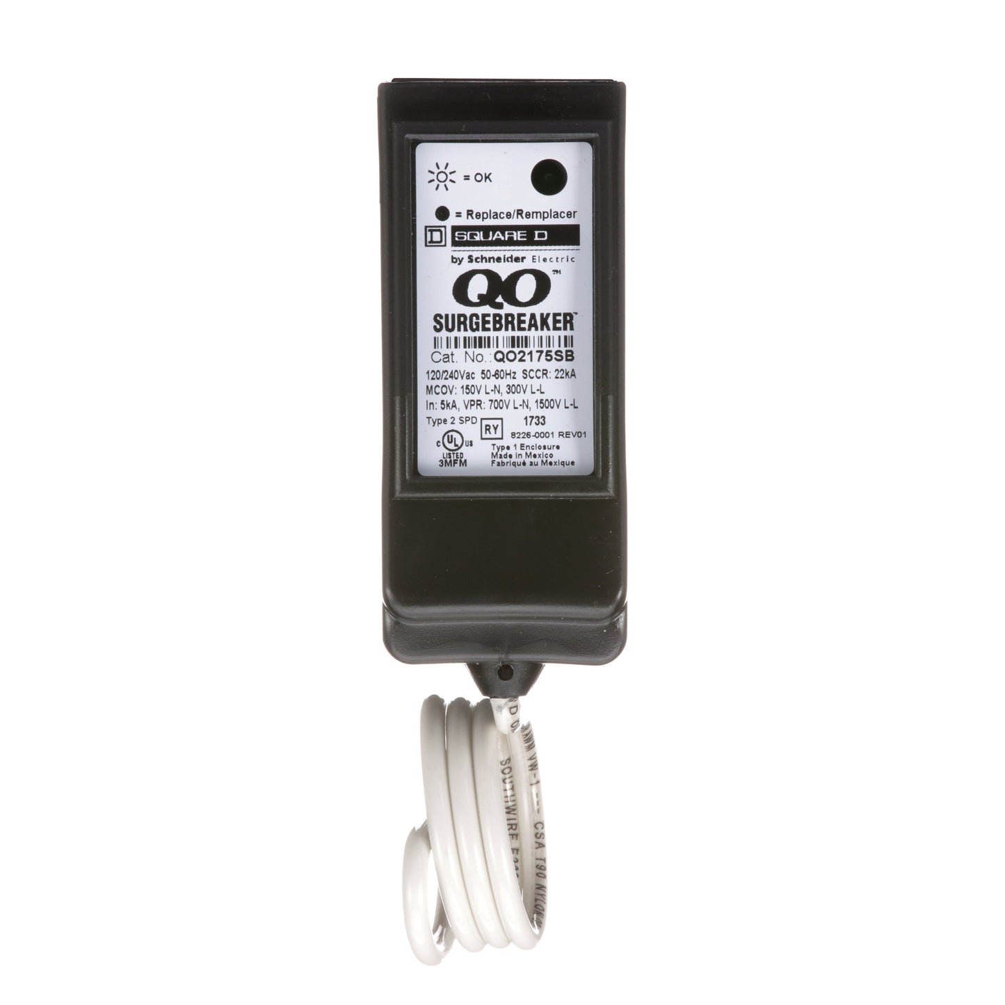 Square D QO2175SB Circuit Breaker | 120/240V AC SURGEBREAKER