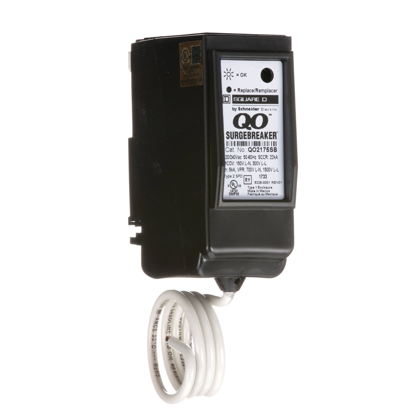 Square D QO2175SB Circuit Breaker | 120/240V AC SURGEBREAKER
