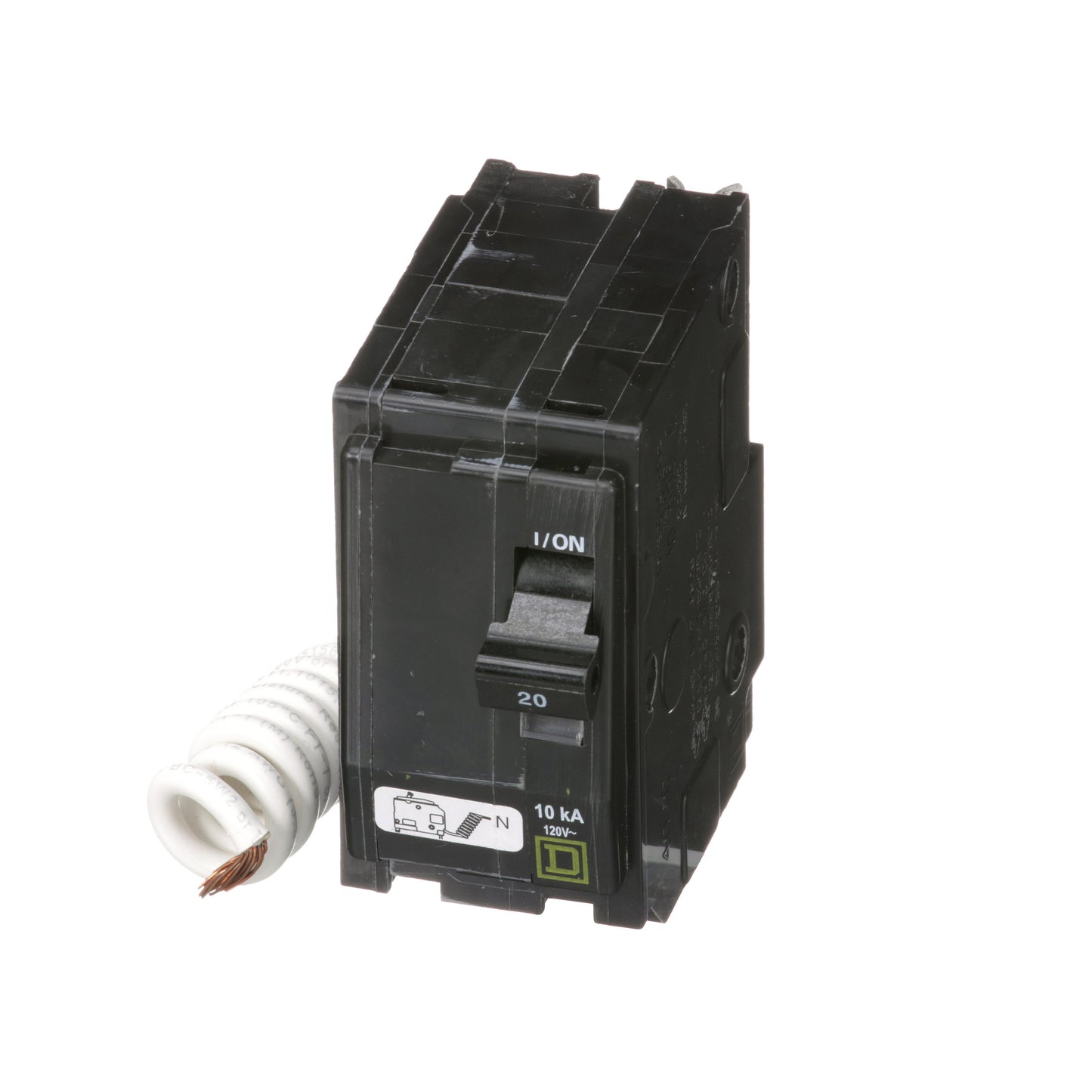 Square D QO220SWN Circuit Breaker 120/240V 20A 2P 10kA@120V Plug-In QO Series