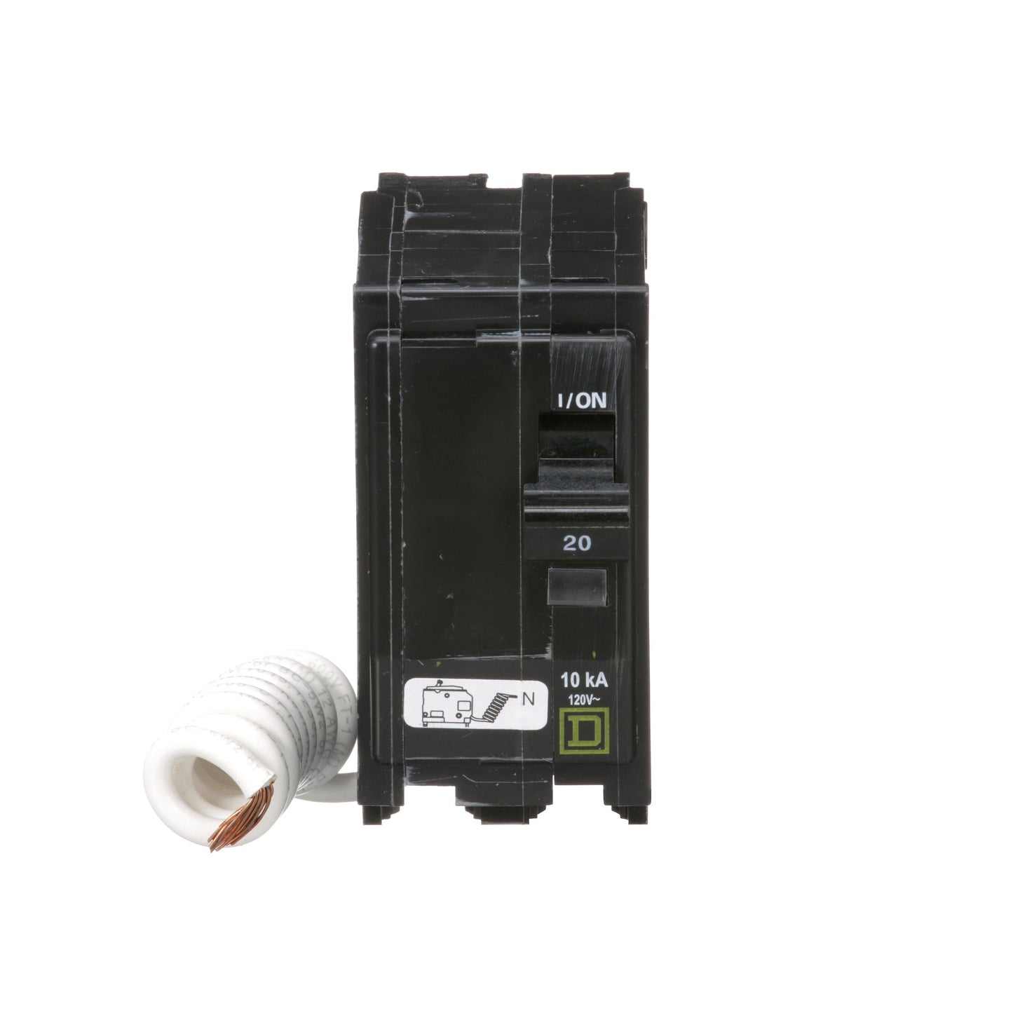 Square D QO220SWN Circuit Breaker 120/240V 20A 2P 10kA@120V Plug-In QO Series