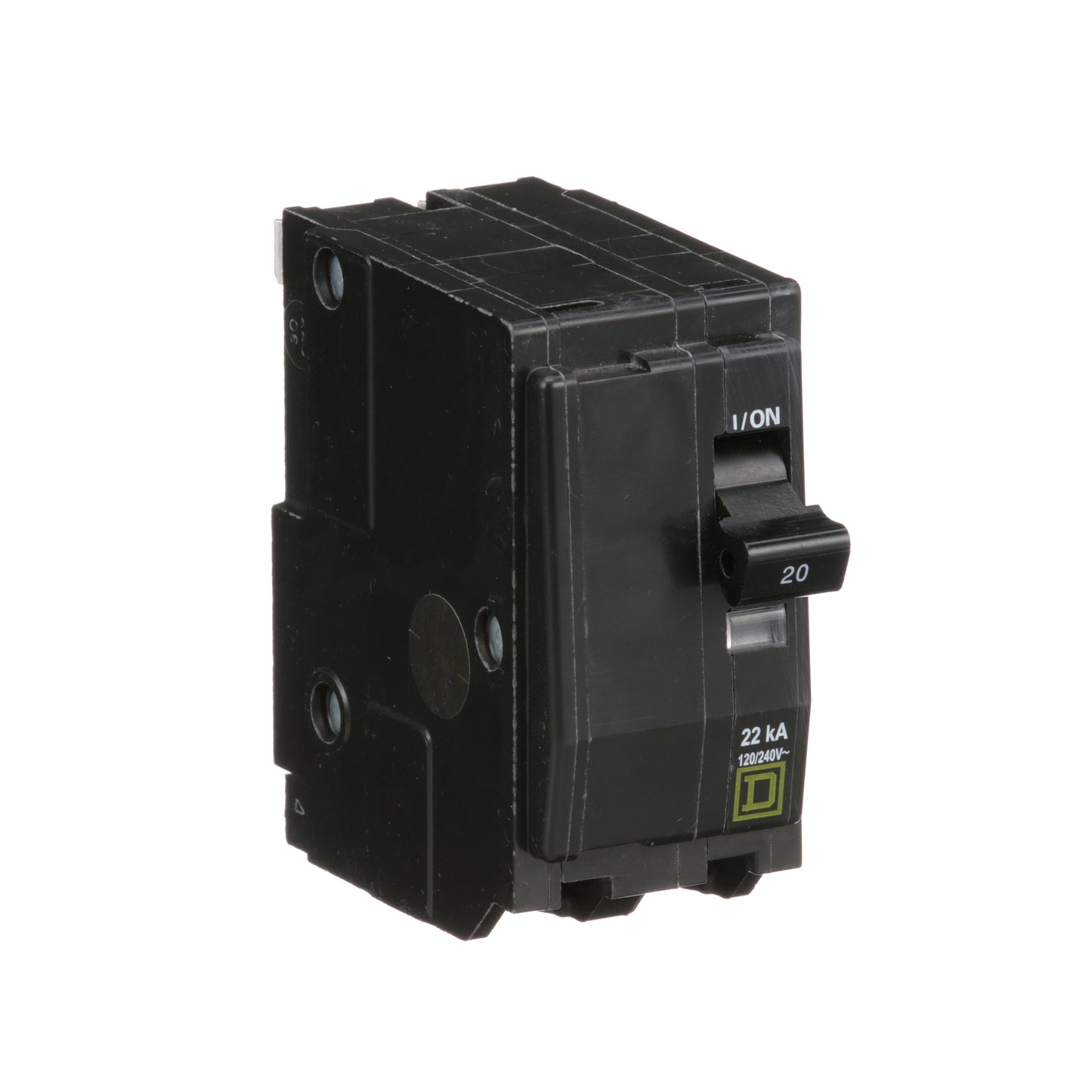 Square D QO220VH Circuit Breaker 120/240V 20A 2Pole 22kA@120V Plug-In QO Series