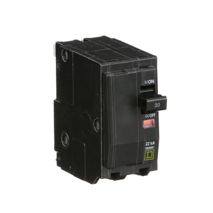 Square D QO230VH Circuit Breaker 120/240V 30A 2P 22kA@120V Plug-In QO Series