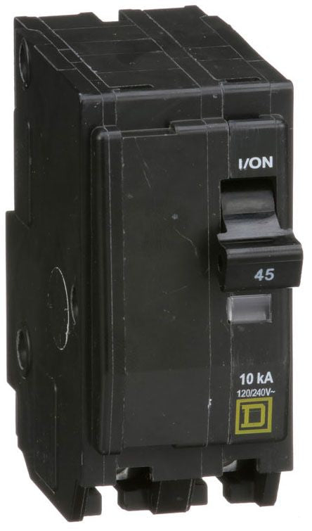 Square D QO245 Circuit Breaker | 120/240V 45A 2P 10kA@240V Plug-In QO Series