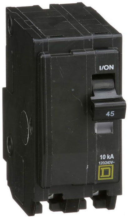 Square D QO245 Circuit Breaker | 120/240V 45A 2P 10kA@240V Plug-In QO Series