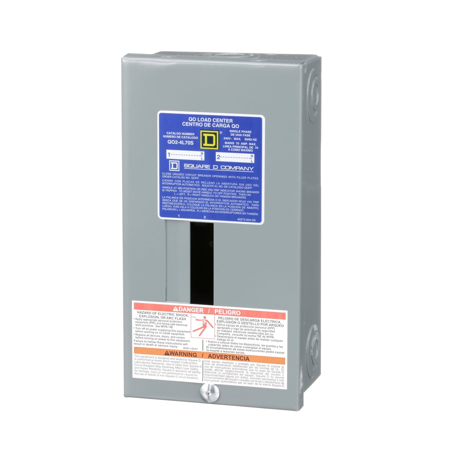Square D QO24L70S Load Center | 120/240V AC 70A 1-Phase QO Series