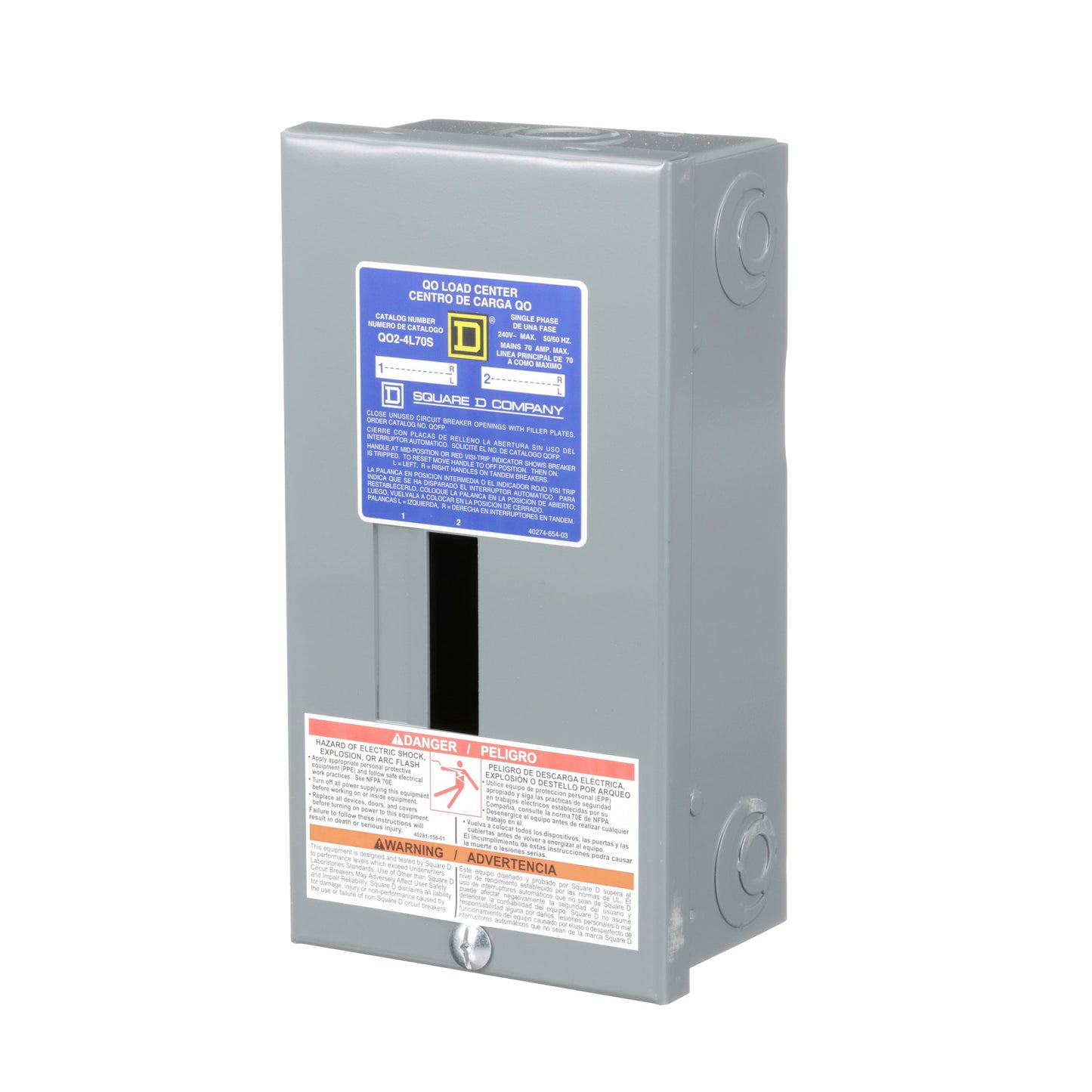 Square D QO24L70S Load Center | 120/240V AC 70A 1-Phase QO Series