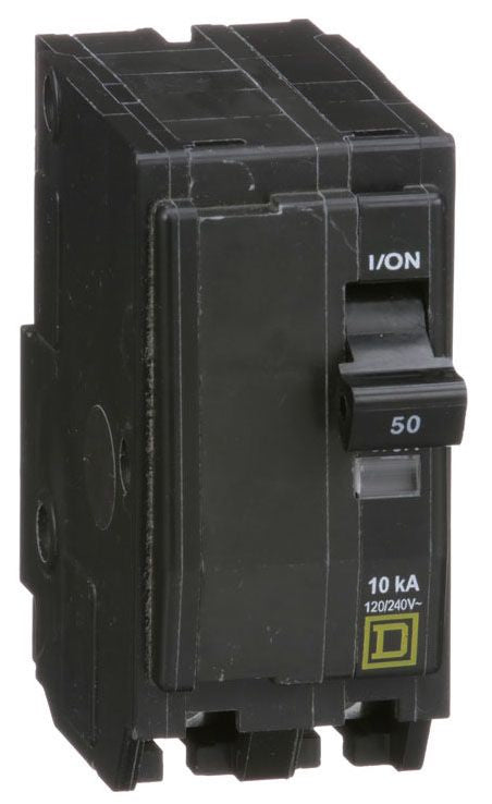 Square D QO250 Circuit Breaker | 120/240V 50A 2P 10kA@240V Plug-In QO Series