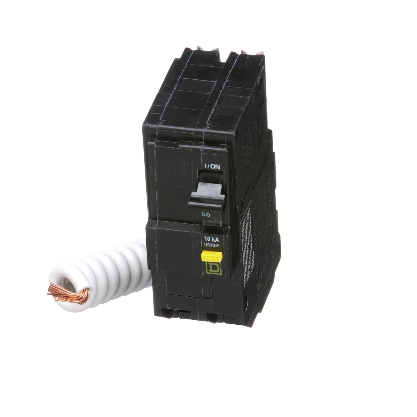 Square D QO250GFI Circuit Breaker 120/240V 50A 2P 10kA@240V Plug-In QO Series