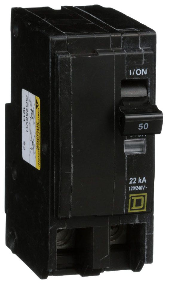 QO250VH - Square D Plug-In 50 Amp 2 Pole Circuit Breaker - Essential Electric Supply