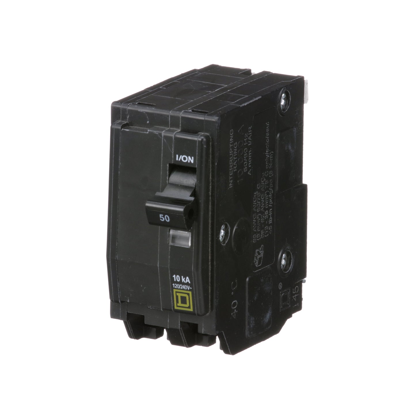 Square D QO250 Circuit Breaker | 120/240V 50A 2P 10kA@240V Plug-In QO Series