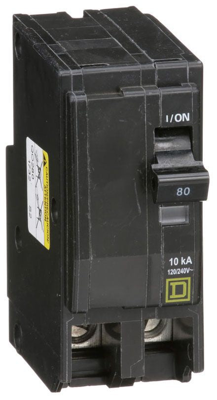 Square D QO280 Circuit Breaker 120/240V 80A 2P 10kA@240V Plug-In QO Series