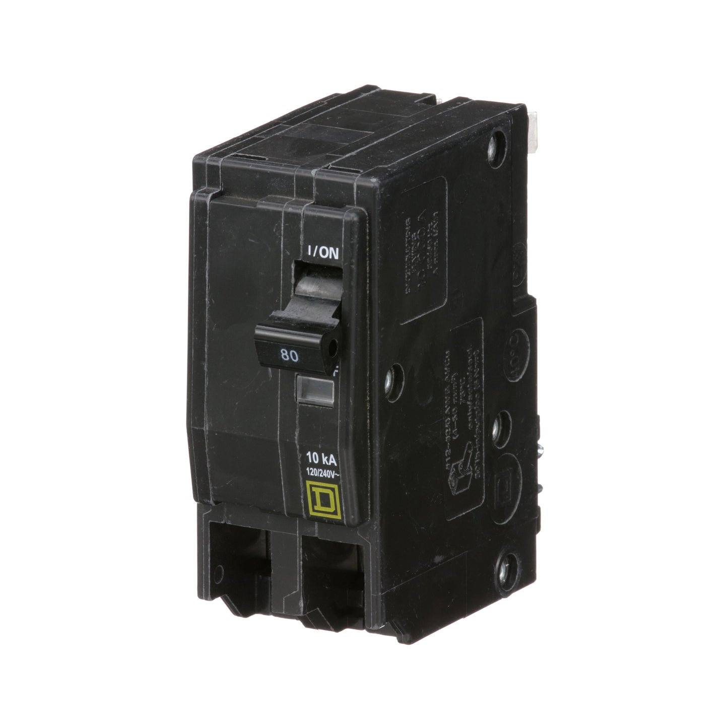 Square D QO280 Circuit Breaker 120/240V 80A 2P 10kA@240V Plug-In QO Series