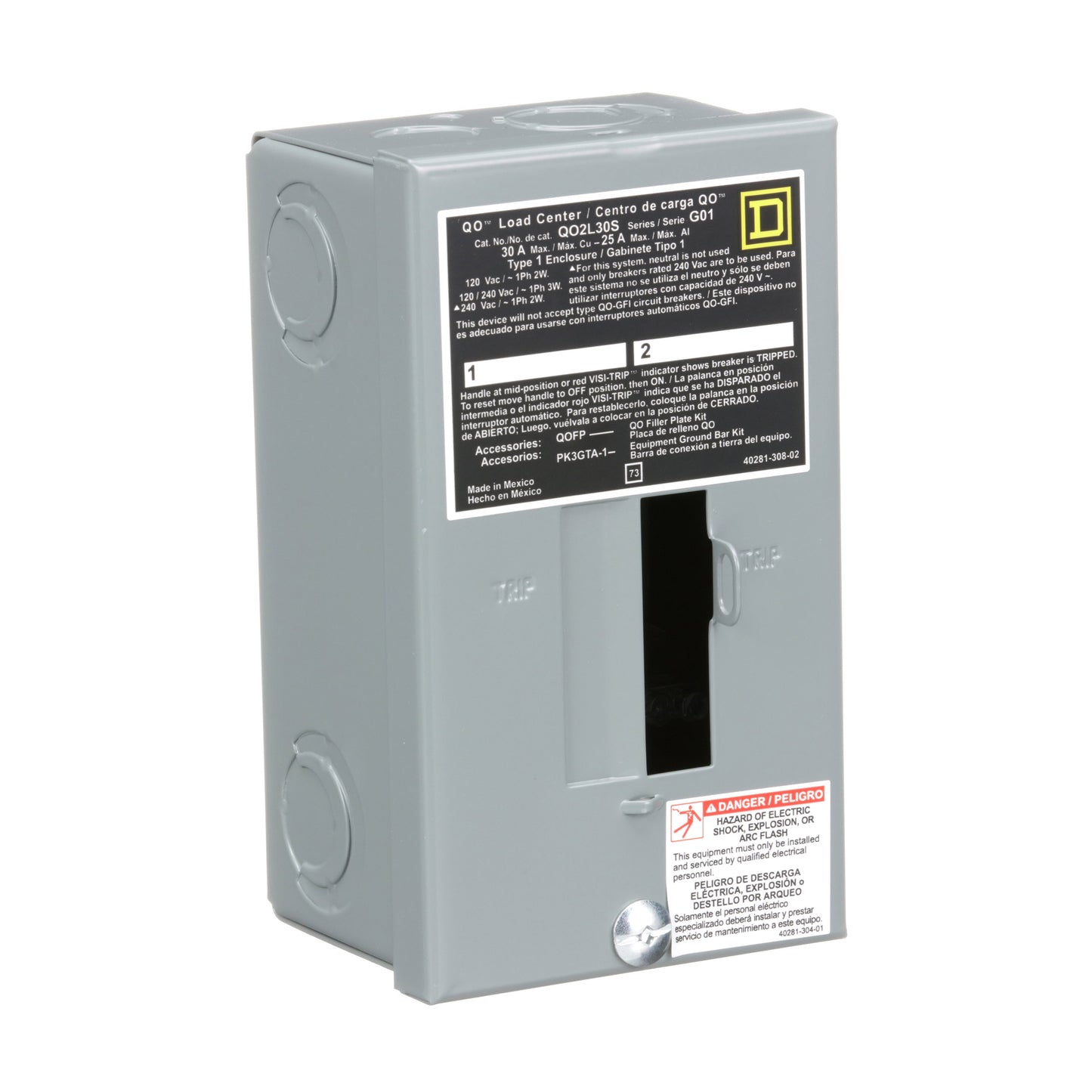 Square D QO2L30S Load Center | 120/240V AC 30A 1-Phase QO Series