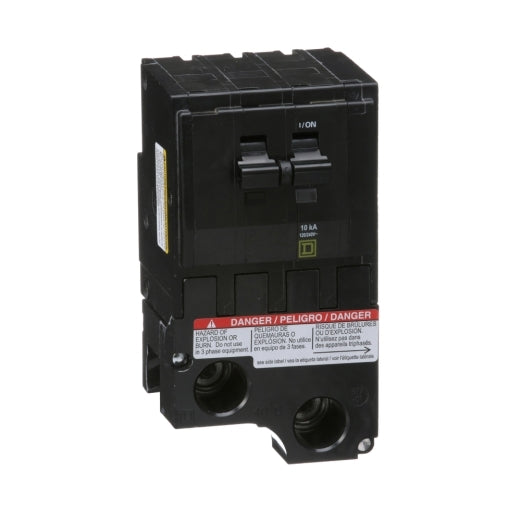 Square D QO2175 Circuit Breaker 120/240V 175A 2P 10kA@240V Plug-In QO Series