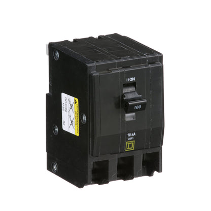 Square D QO3100 Circuit Breaker | 240V 100A 3P 10kA@240V Plug-In QO Series