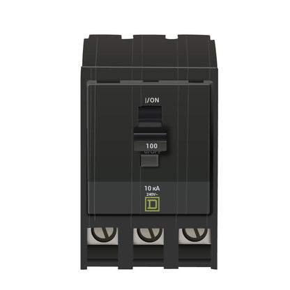 Square D QO3100 Circuit Breaker | 240V 100A 3P 10kA@240V Plug-In QO Series
