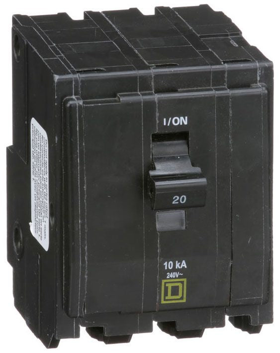 Square D QO320 Circuit Breaker | 240VAC 20A 3Pole 10kA@240V QO Series