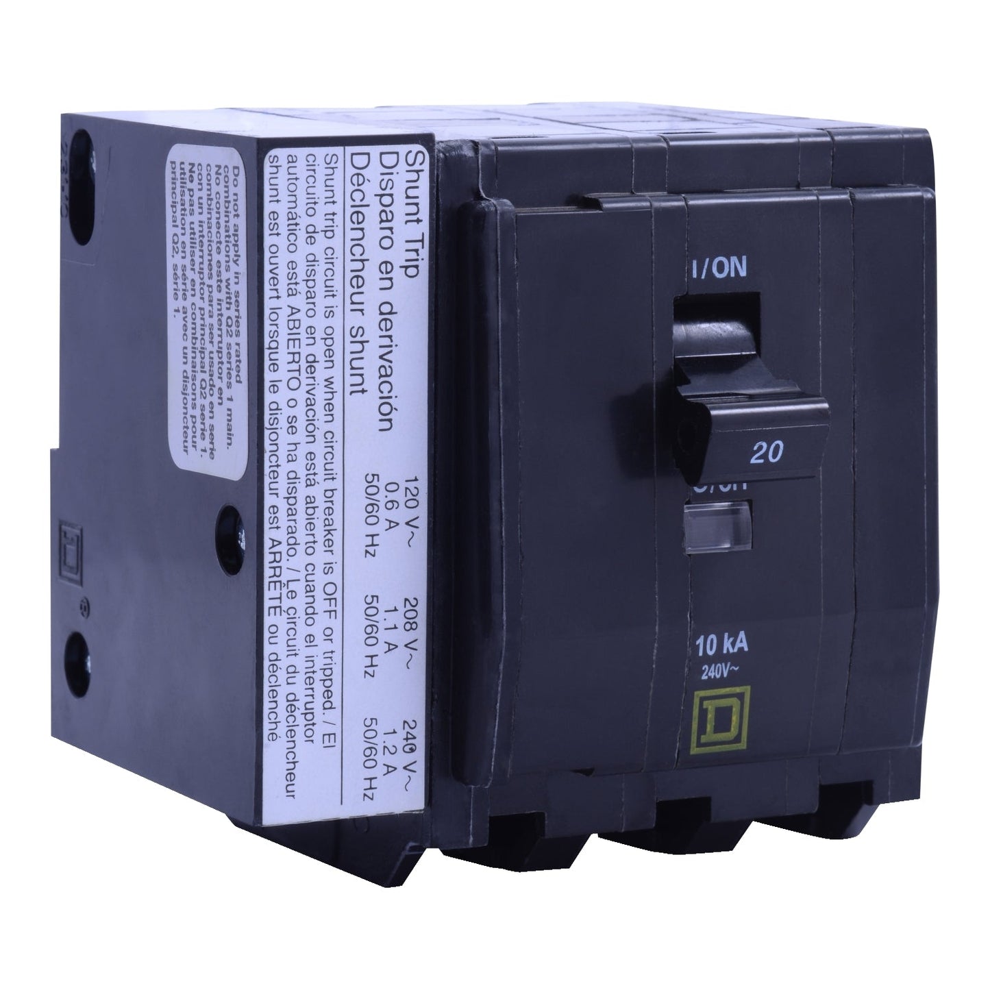 Square D QO3251021 Circuit Breaker | 240V 25A 3P 10kA@240V Plug-In QO Series