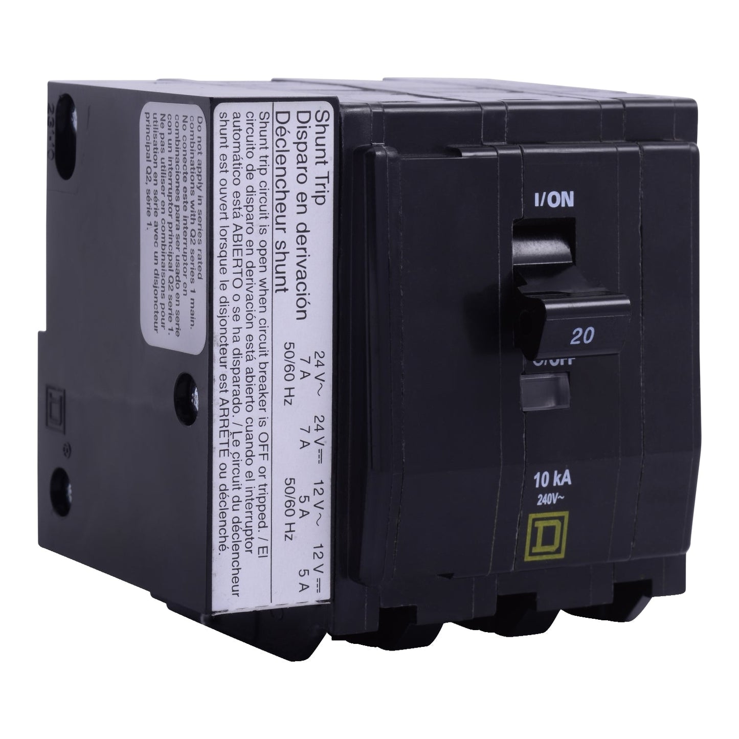 Square D QO3151042 Circuit Breaker | 240V 15A 3P 10kA@240V Plug-In QO Series