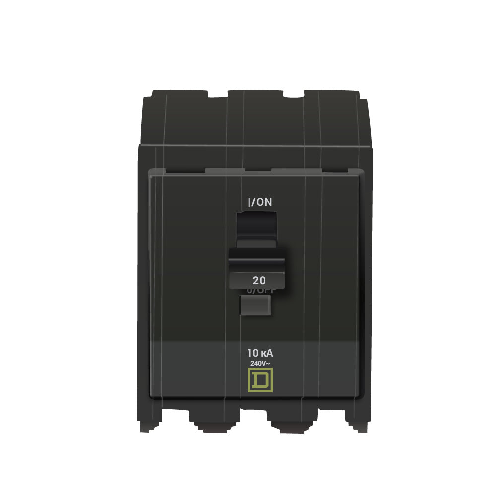 Square D QO320 Circuit Breaker | 240V 20A 3P 10kA@240V QO Series