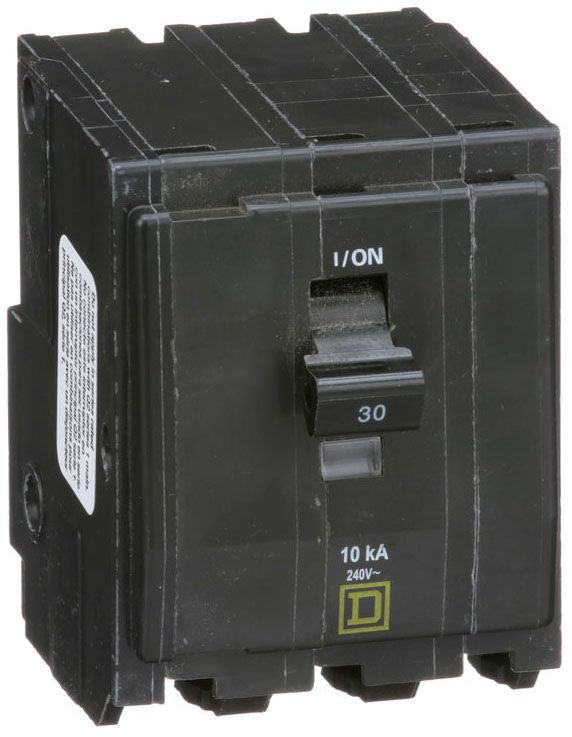 Square D QO330 Circuit Breaker | 240V 30A 3P 10kA@240V Plug-In QO Series