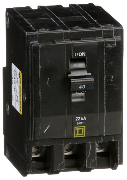 QO340VH - Square D Plug-In 40 Amp 3 Pole Circuit Breaker - Essential Electric Supply