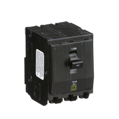 Square D QO340 Circuit Breaker | 240V 40A 3P 10kA@240V Plug-In QO Series