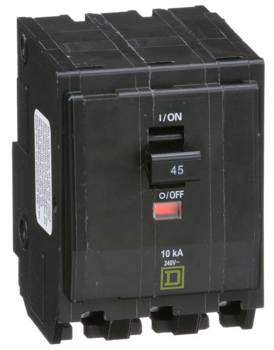 QO345 - Square D Plug-In 45 Amp 3 Pole Circuit Breaker - Essential Electric Supply