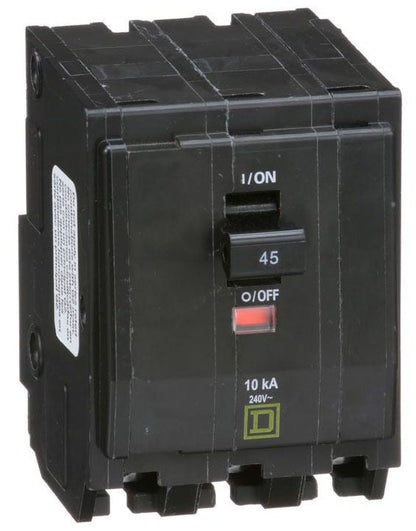QO345 - Square D Plug-In 45 Amp 3 Pole Circuit Breaker - Essential Electric Supply