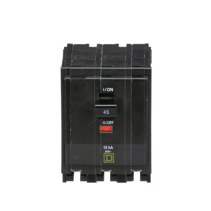 Square D QO345 Circuit Breaker | 240V 45A 3P 10kA@240V Plug-In QO Series