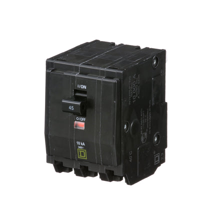 Square D QO345 Circuit Breaker | 240V 45A 3P 10kA@240V Plug-In QO Series