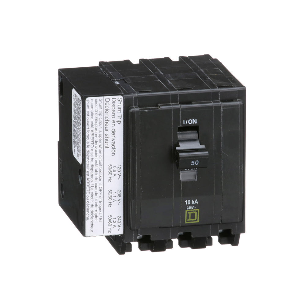Square D QO3501021 Circuit Breaker | 240V 50A 3P 10kA@240V Plug-In QO Series