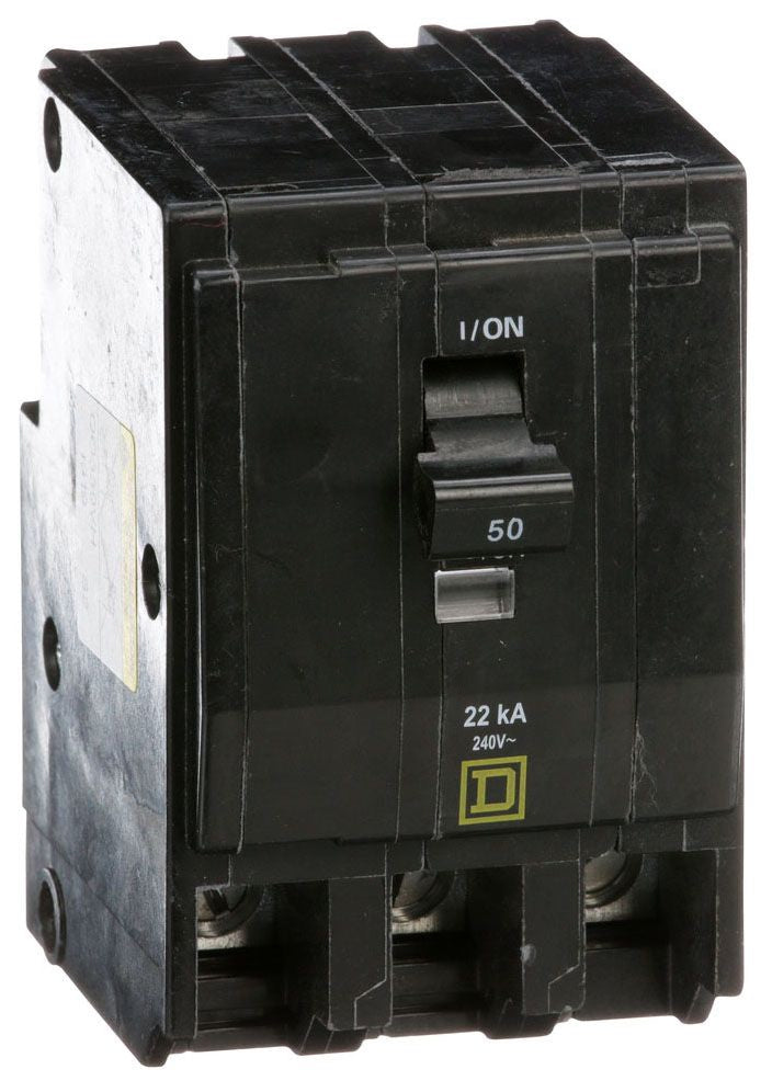 QO350VH - Square D Plug-In 50 Amp 3 Pole Circuit Breaker - Essential Electric Supply