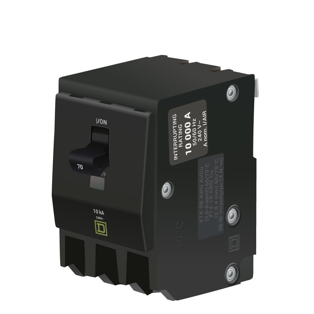 Square D QO370 Circuit Breaker | 240V 70A 3P 10kA@240V QO Series